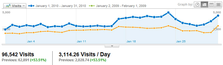 Visitors Visits2010_01